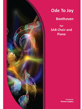 Ode to Joy (S.A.B.) SAB choral sheet music cover